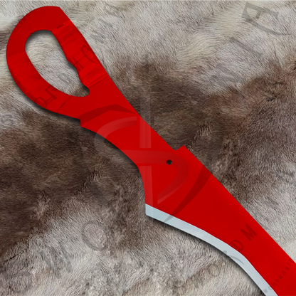 Kill La Kill Red Scissor Blades of Ryuko Matoi Set with Plaque and Scabbard