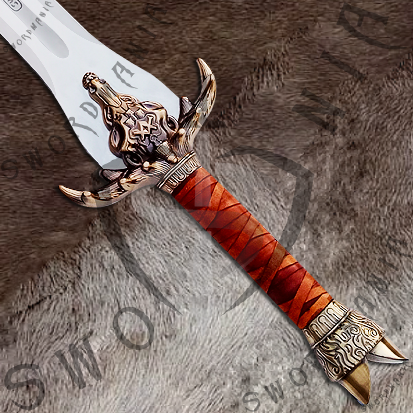 Conan The Barbarian Father Sword of Conan with Wall Plaque and Scabbard