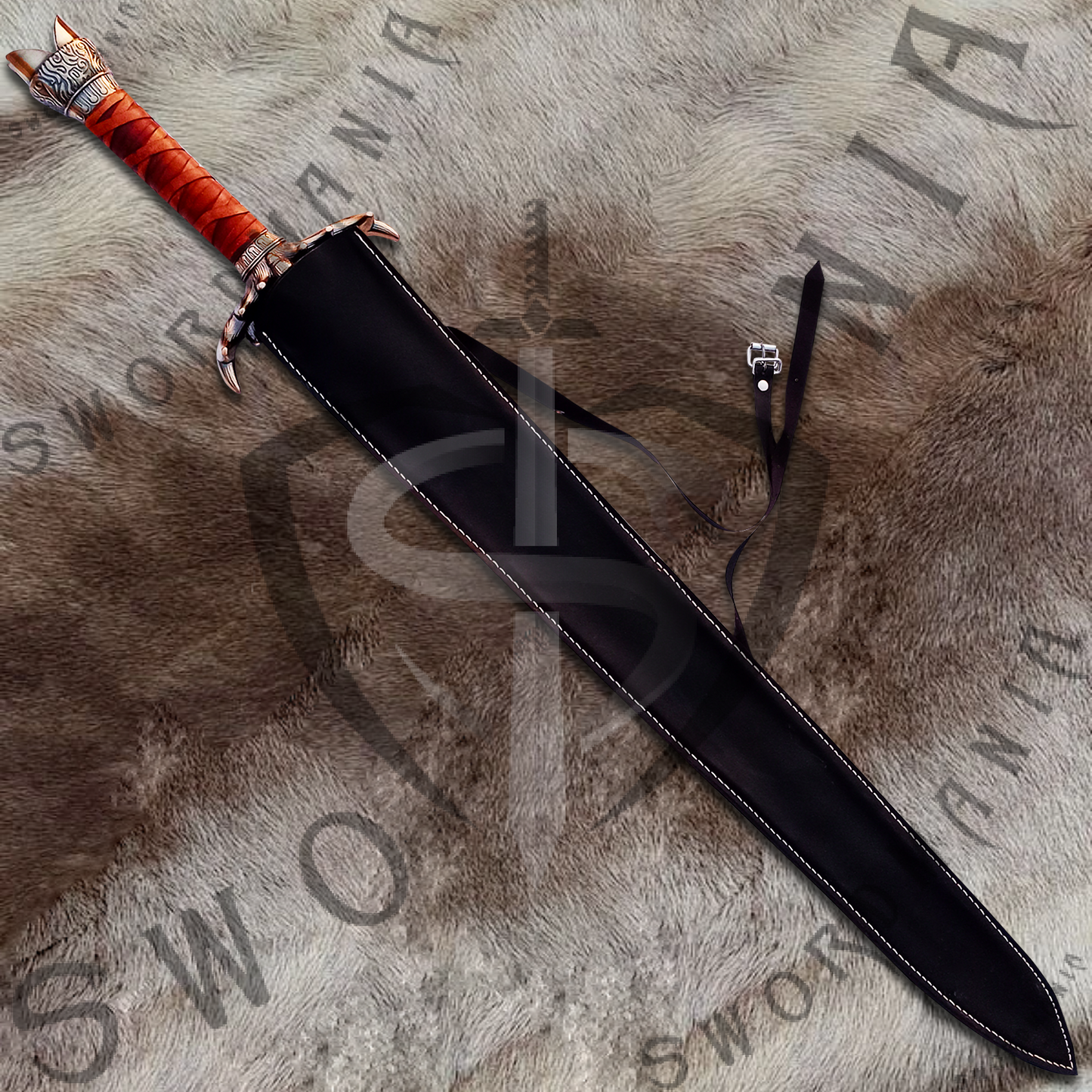 Conan The Barbarian Father Sword of Conan with Wall Plaque and Scabbard