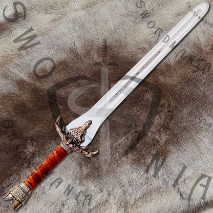 Conan The Barbarian Father Sword of Conan with Wall Plaque and Scabbard