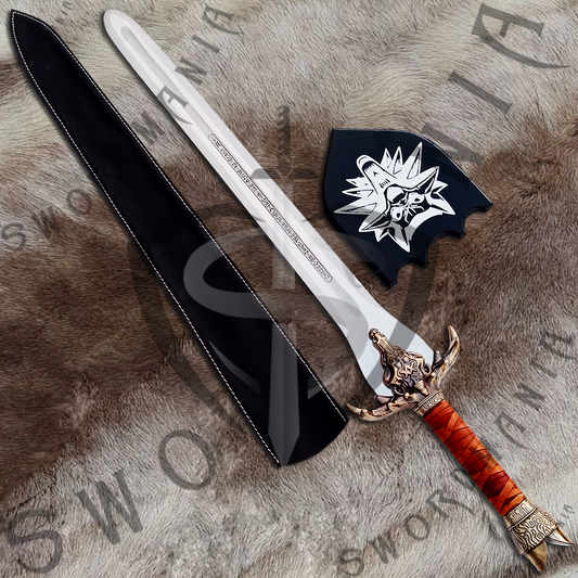 Conan The Barbarian Father Sword of Conan with Wall Plaque and Scabbard