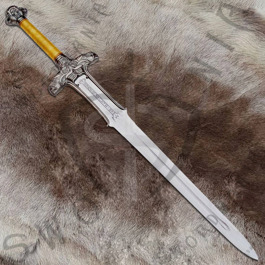 Conan The Barbarian Atlantean Sword of Conan with Wall Plaque and Scabbard