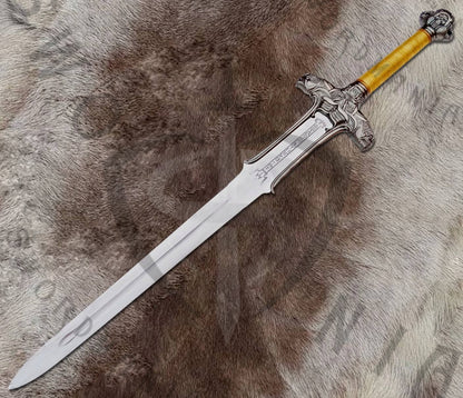 Conan The Barbarian Atlantean Sword of Conan with Wall Plaque and Scabbard