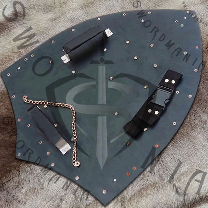 Legend of Zelda Black Hylian Shield with Wall Plaque