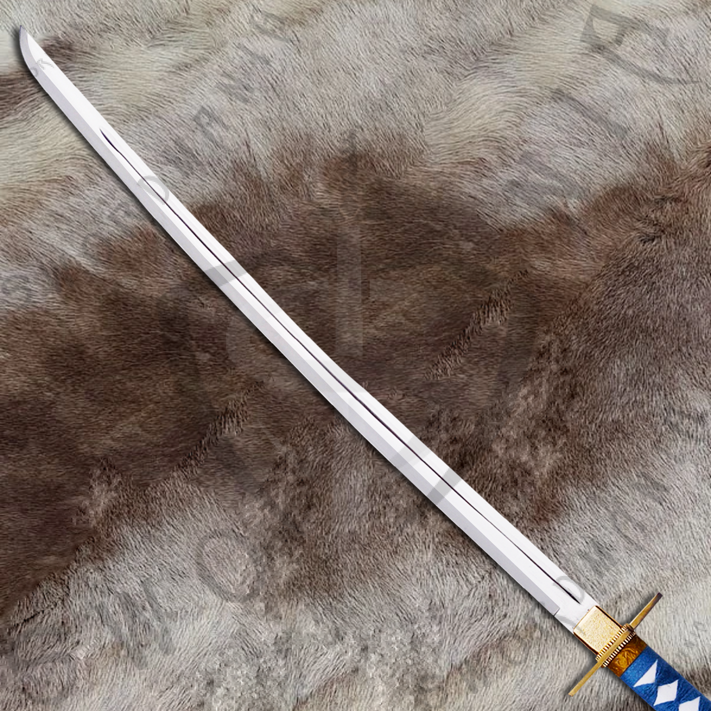 Bleach Pantera Zanpakuto Grimmjow's  Sword with Wall Plaque and Scabbard