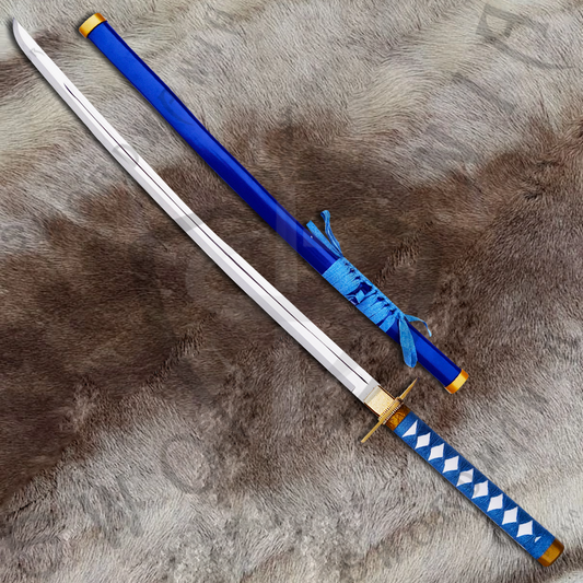 Bleach Pantera Zanpakuto Grimmjow's  Sword with Wall Plaque and Scabbard