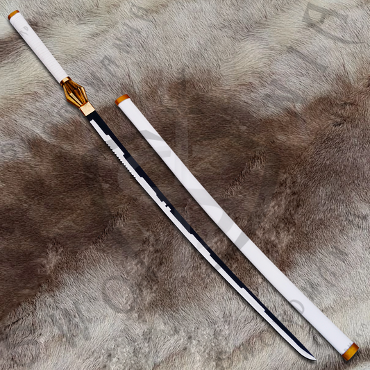 Bleach Nozarashi Zanpakuto of Kenpachi Zaraki Sword with Wall Plaque and Scabbard