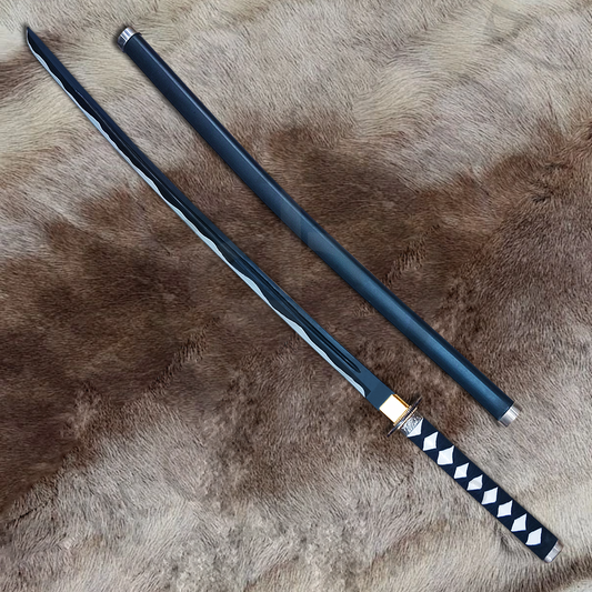 Elden Ring Nagakiba Hunter Yura's Sword with Wall Plaque and Scabbard