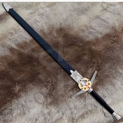 Witcher Movie Replica Geralt's Sword with Wall Plaque and Scabbard-SM993