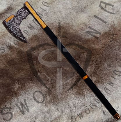 LOTR Bearded Axe of Gimli with Plaque and Scabbard