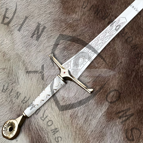 damascus battle ready ring of power elendil sword