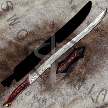 A complete set of Hadhafang Sword of Arwen  contains a 39in sword, a finely crafted sheath and a display plaque. Swordmania offers all of these in its replica of Hadhafang Sword of  Arwen, starting from just $79 with FREE shipping options available in some parts of USA, Canada & UK.