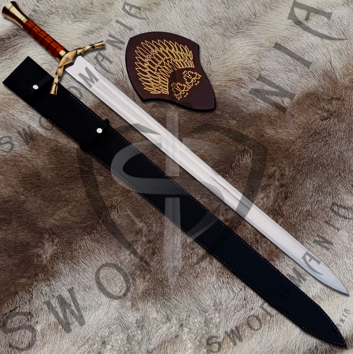 A complete set of e Boromir Sword of Boromir , contains a 38in sword, a finely crafted sheath and a silk screen  prirnted plaque. Swordmania offers all of these in its replica of Boromir Sword , starting from just $79 with FREE shipping options available in some parts of USA, Canada & UK.