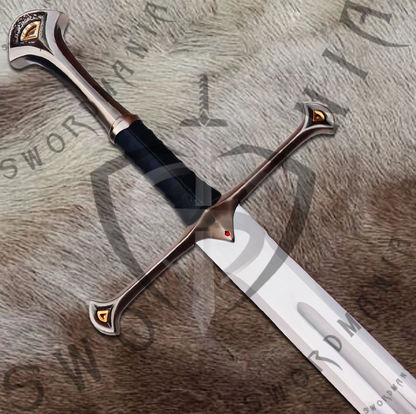 Fellowship Handle Shred of Narsil Sword of Elendil with Wall Plaque