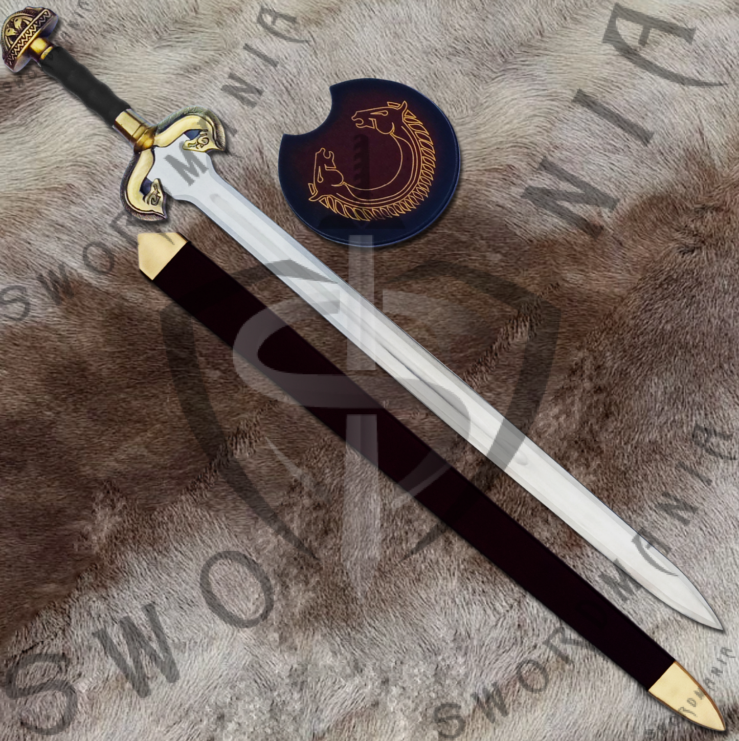 A complete set of Handgrip Sword of Eowyn, contains a 40in sword, a wooden scabbard and a display plaque. Swordmania offers all of these in its replica of Handgrip Sword of Eowyn,, starting from just $79 with FREE shipping options available in some parts of USA, Canada & UK.