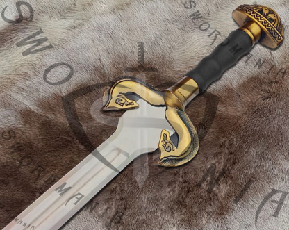 The hilt additionally has Rohan inscriptions on it to adore the high polish blade that pays homage to Rohan and its owner Eowyn.