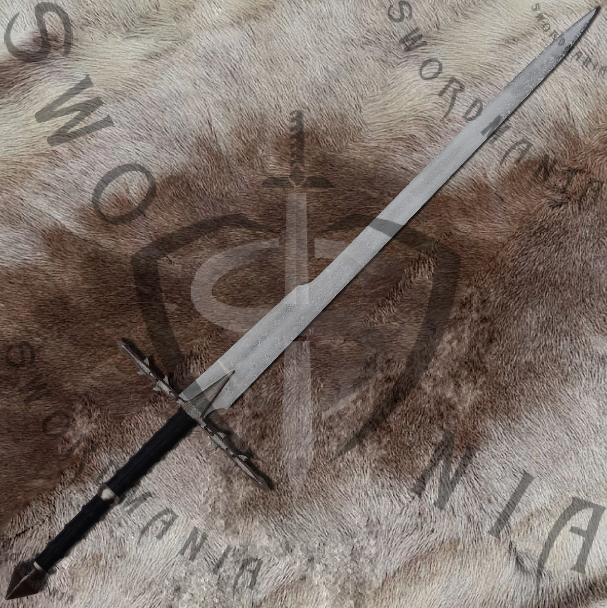 the blade of Ringwraith sword is high gloss finish with fuller and contains  Mordor  inscriptions and with acidic finish of blade that pays homage to Sauron's Commander, the Dark Lord as in Lord of The Rings.