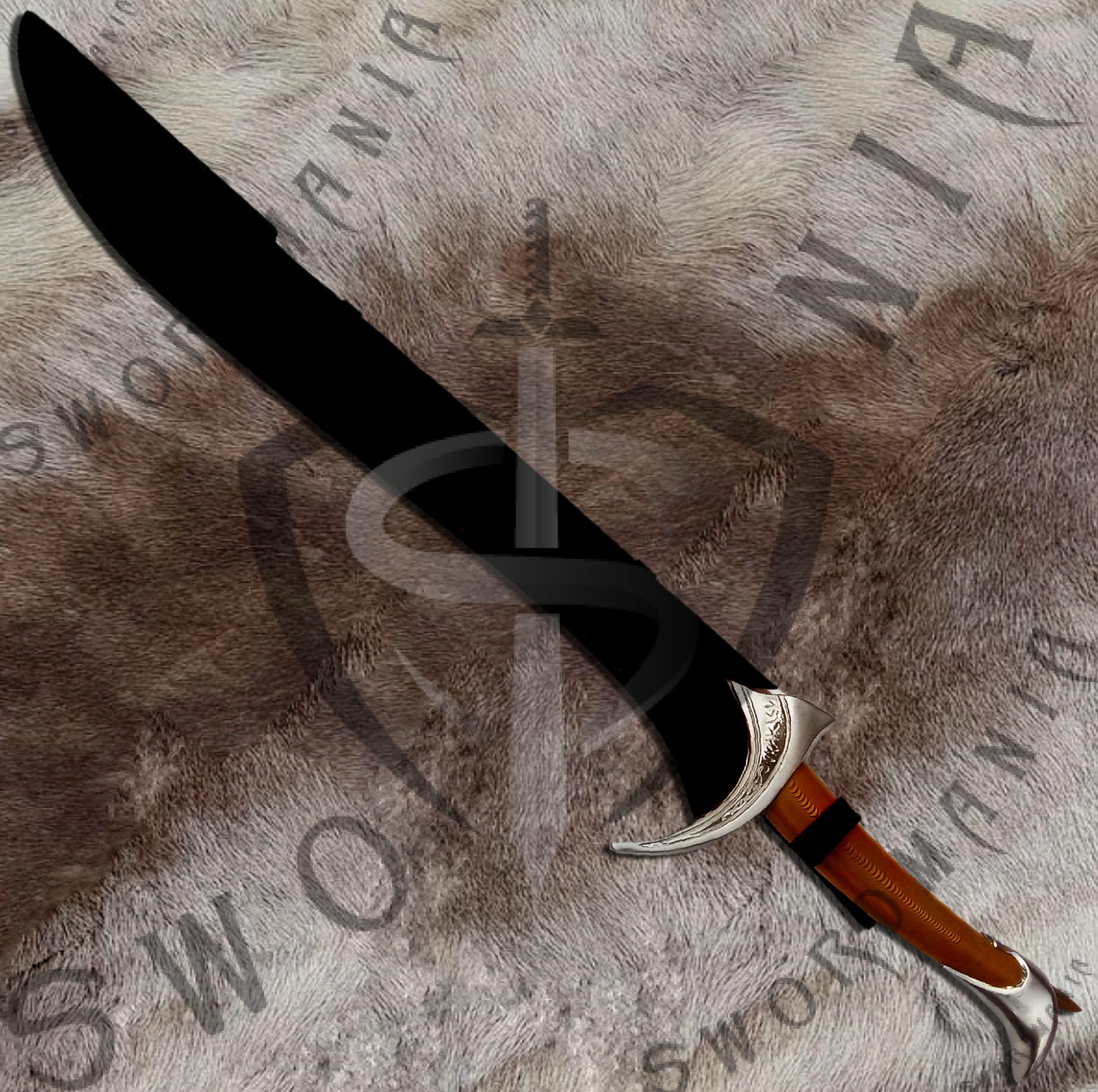 A finely crafted Sheath stitched with pure leather to perfectly fit the sword and protects sword which matches the high quality manufacturing of the sword of Orcrist.