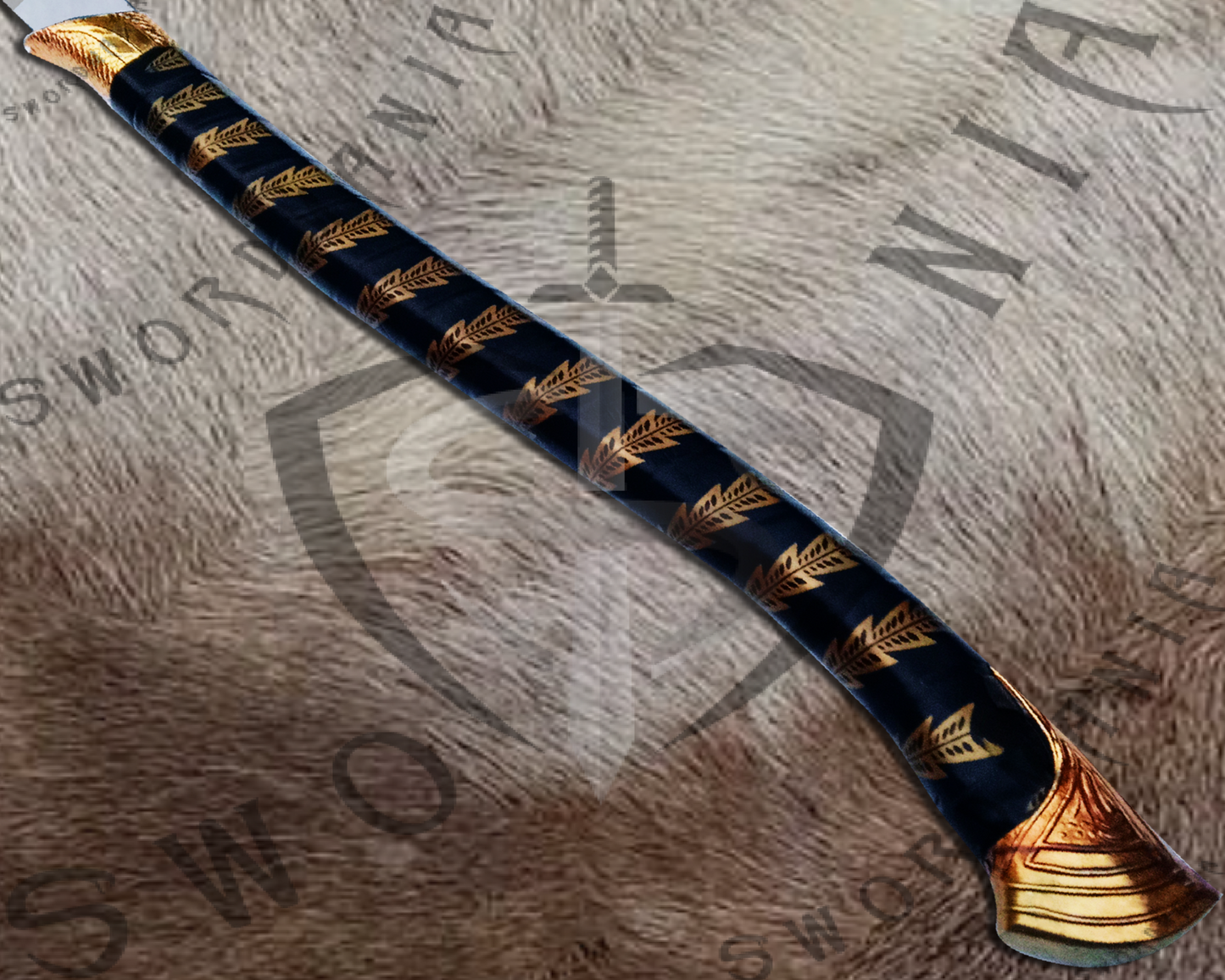 The hilt and handle wrapping additionally has elvish inscriptions on it to adore the high polish blade that pays homage to Galadhrim, the commander of the legions of High Elves that came in aid of Aragorn and Theoden King of Rohan.