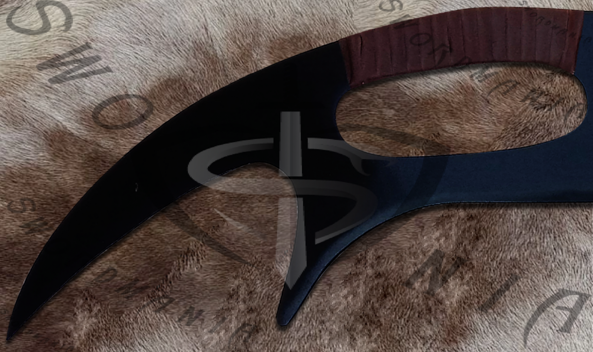 The forged blade features the exquisite high polish finish that is edged and for its safety during carriage and cosplay, we offer a free complimentary stitched sheath with pure leather to perfectly couple the high quality.