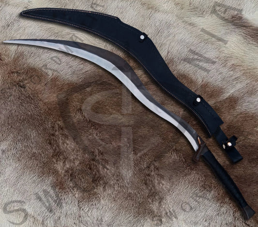 Elden Ring Bloodhound Fang Sword with Wall Plaque and Scabbard