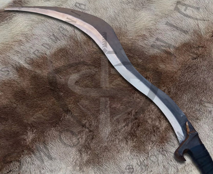 Elden Ring Bloodhound Fang Sword with Wall Plaque and Scabbard