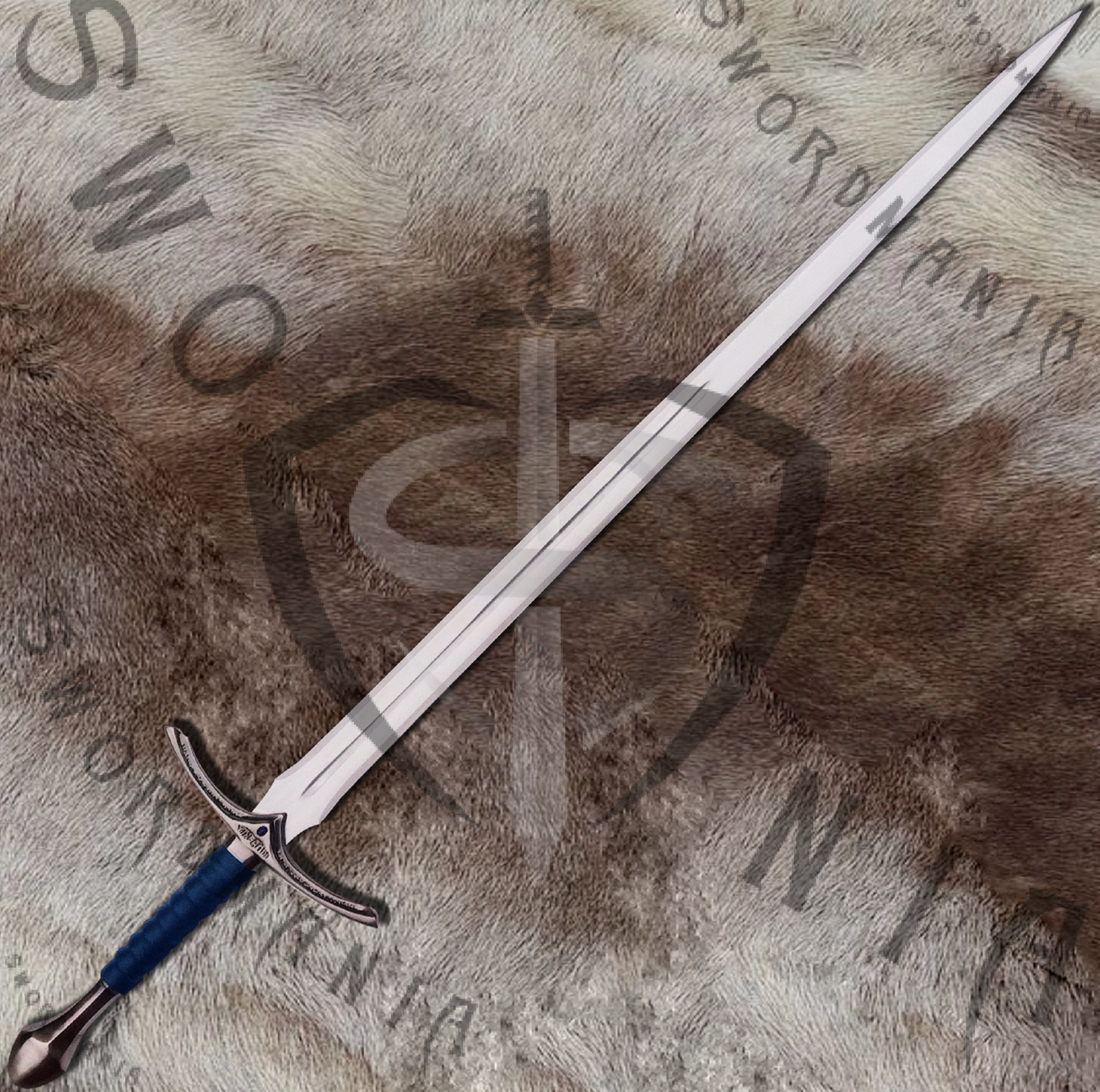 Blade of the replica sword of Hobbit Glamdring Sword of Gandalf has high gloss finish and contains elvish inscription and also has madeup from functional battle ready steels like high carbon steel,damascus and 5160 spring steel.