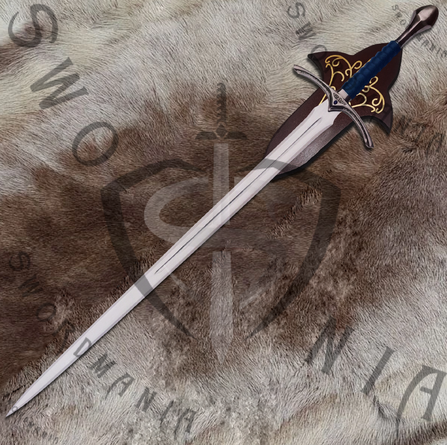 display your cosplay replica of Hobbit Glamdring Sword, we offer a FREE wooden complimentary plaque with metal fittings that allow you to display your sword with pride at your home or office.