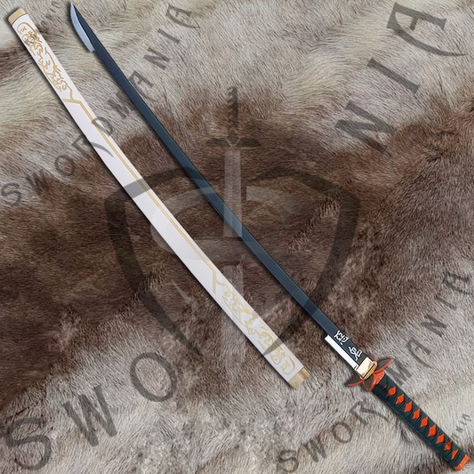 Demon Slayer Shinobu Kocho Nichirin Sword with Plaque and White Scabbard-SM5925